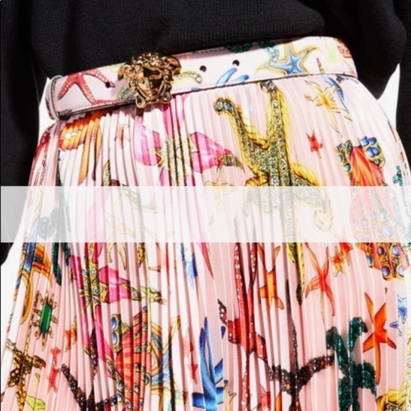 Versace La Medusa Tresor de la Mer Printed Belt - Picture 5 of 11